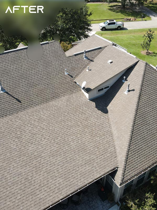 aerial-view-of-a-clean-shingle-roof-after-pressure-wash-metairie-la